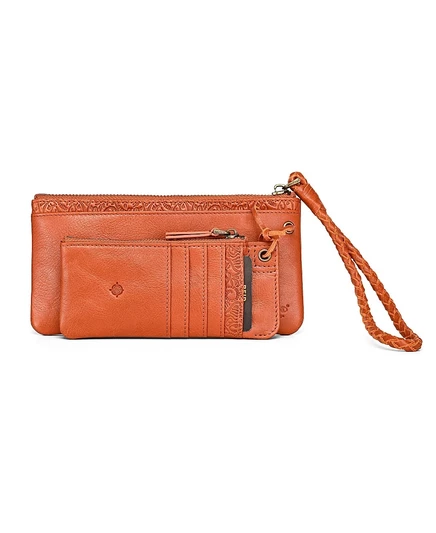 Женский мини-кошелек Old Trend Marigold с RFID, оранжевый