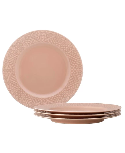 Набор обеденных тарелок Noritake Kikko, 4 шт., розовые