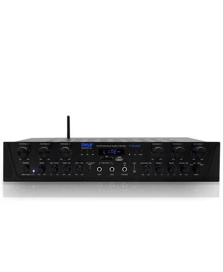 Усилитель Pyle 6-канальный 600 Вт с Bluetooth, черный