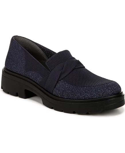 Мокасины BZees Muse Bow  navy knit fabric