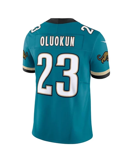Мужская футболка Nike Nike Foye Oluokun Teal Jacksonville Jaguars Prowler Throwback Vapor F.U.S.E. Limited. teal