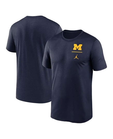 Мужская футболка Jordan Legend с логотипом Michigan, синяя