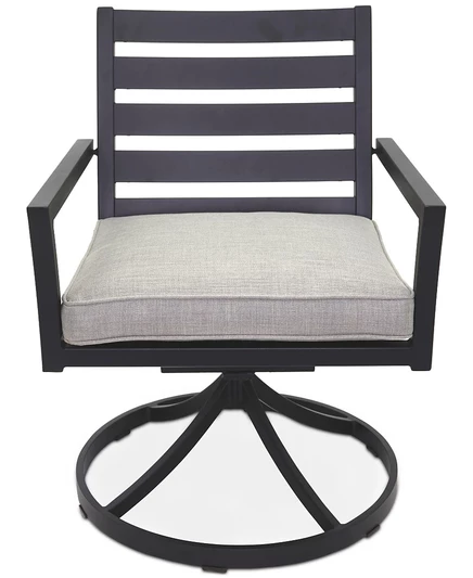 Уличное вращающееся кресло Astaire, созданное для Macy's, создано для Macy's oyster light grey
