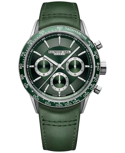 Мужские часы Raymond Weil Freelancer, зеленые