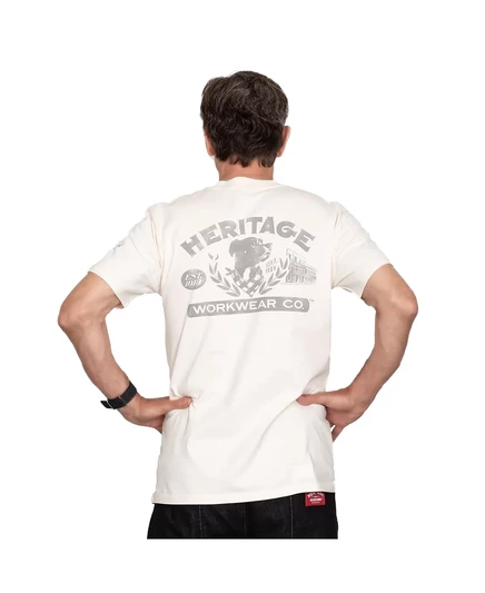 Мужская рабочая одежда из коллекции American Heritage Collection от Level 7 Футболка Brave Back natural