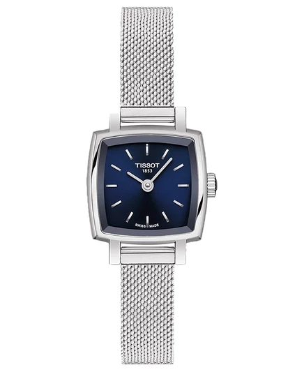Женские часы Tissot T-Lady Lovely 20 мм с миланским браслетом, серебристые