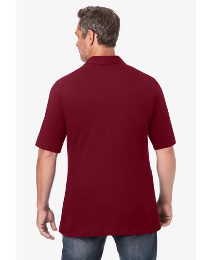 Черное поло KingSize Big & Tall rich burgundy
