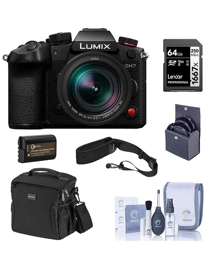 Камера Panasonic LUMIX GH7 с Leica 12–60 мм, черная