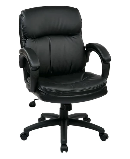Кресло OSP Home Furnishings Bonded Leather, черное