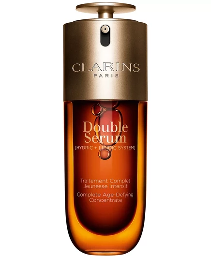 Двойная сыворотка Clarins Для укрепления, разглаживания, придания сияния и очищения пор, 1,7 унции.