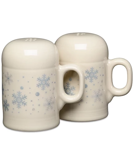 Набор солонки и перечницы Fiesta Snowflakes, белые