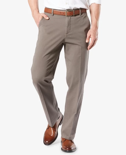  Мужские эластичные брюки Workday Smart 360 Flex классического кроя цвета хаки ® med brown