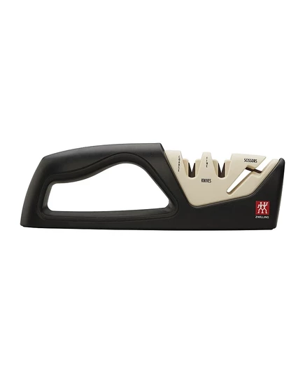 Точилка Zwilling 2-ступенчатая для ножей и ножниц, черная