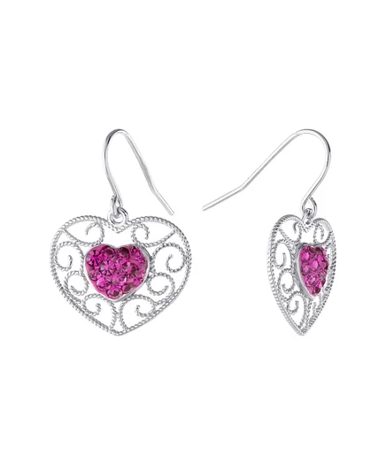 Серьги Giani Bernini с кристаллами, розовые