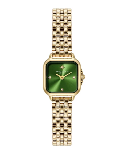 Женские часы-браслет из нержавеющей стали Olivia Burton Mini Grosvenor Gold Tone, 20 мм золото