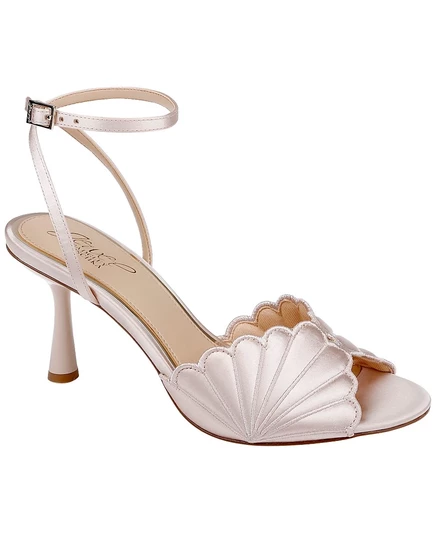 Женские босоножки под платье с миндальным носком Jewel Badgley Mischka золотистого цвета