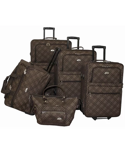 Комплект чемоданов American Flyer Pemberly Buckles, коричневый