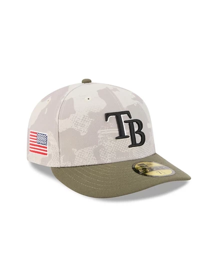 Мужская кепка New Era 59FIFTY Tampa Bay Rays 2025, бежево-оливковая