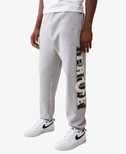 Мужские джоггеры True Religion regular с аппликацией, серые