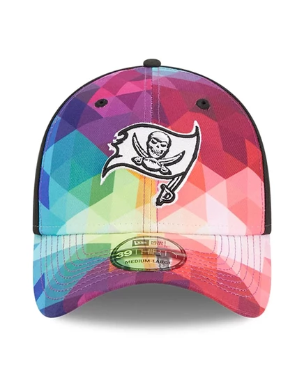 Мужская и женская кепка New Era Многоцветная, черная Tampa Bay Buccaneers 2023 NFL Crucial Catch 39 THIRTY Flex multicolor, black