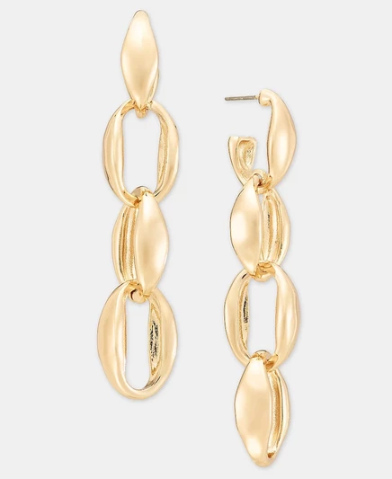 Женские серьги Style & Co подвесные, золотистые