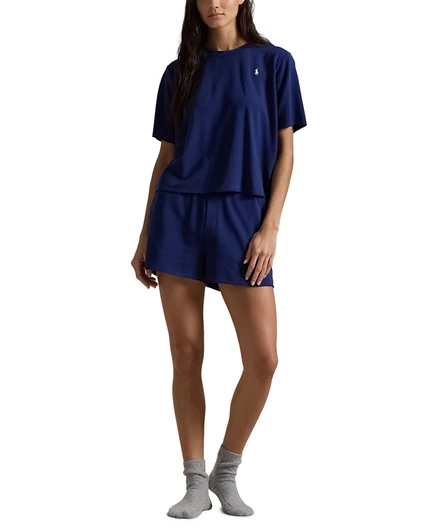Женская пижама Polo Ralph Lauren 2 шт. футболка, шорты, синяя