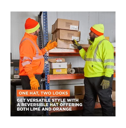 Мужская двусторонняя шапка Refrigiwear HiVis, оранжевая