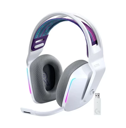  Беспроводная игровая гарнитура RGB Lightspeed G733 white