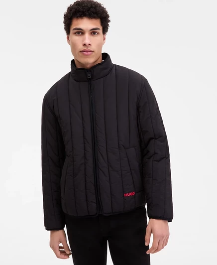 Мужская стеганая куртка HUGO by Hugo Boss Brenoto, черная