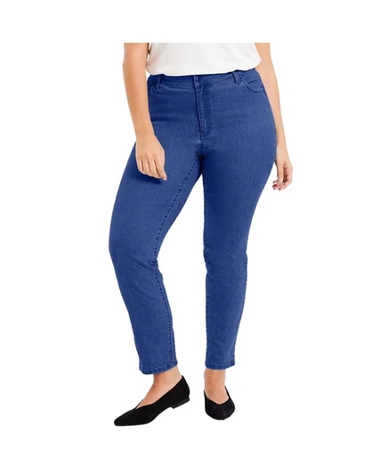 Женские прямые джинсы June Vie Curvie Fit, синие