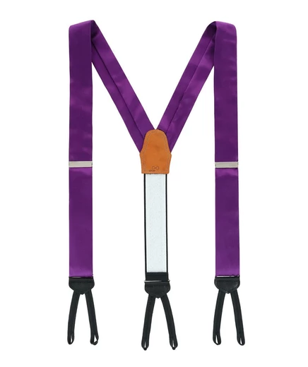 Мужские строгие подтяжки TRAFALGAR из однотонного шелка Sutton purple