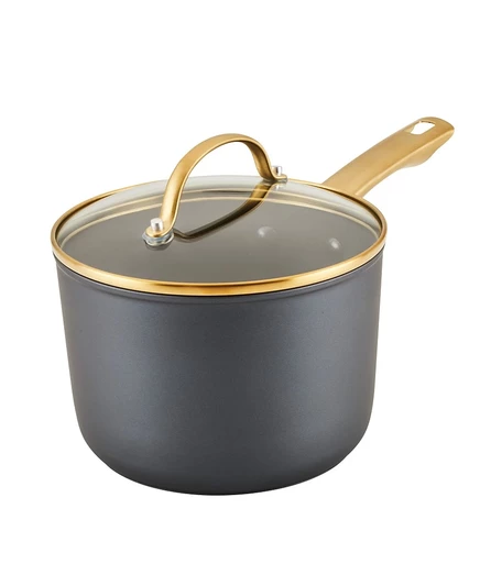 Ковш Farberware Forged Induction 2,8 л с крышкой, черный