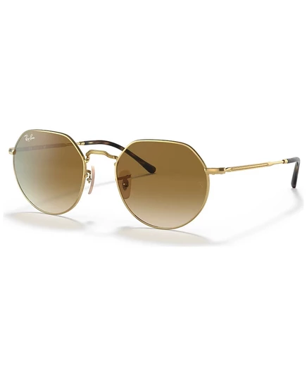 Солнцезащитные очки Ray-Ban Унисекс с геометрическим рисунком из металла, RB3565 JACK gold