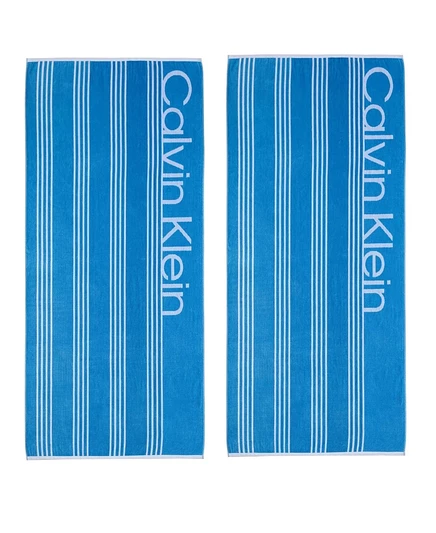 Пляжные полотенца Calvin Klein Pinstripe, 70×40″, синие