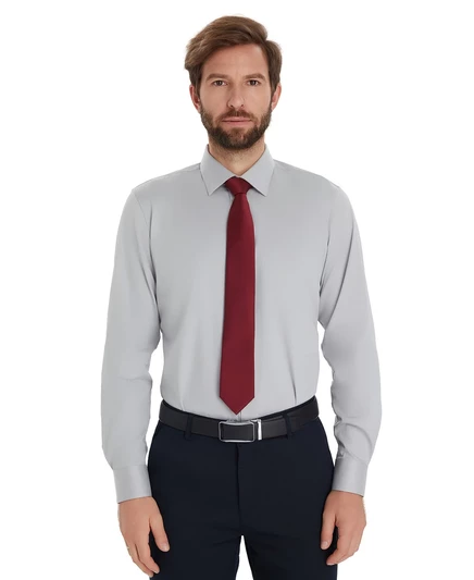 Мужская однотонная рубашка приталенного кроя, эксклюзивная модель Macy's misty harbor