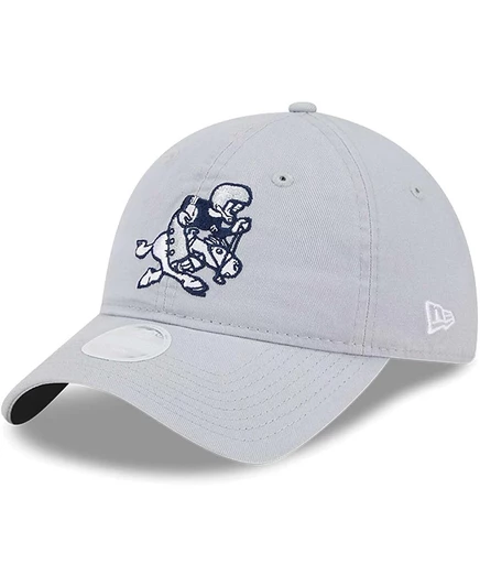 Женская кепка New Era 9TWENTY Throwback Dallas Cowboys, серая