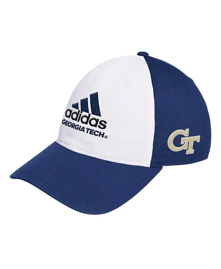 Мужская кепка Adidas Slouch Georgia Tech, бело-синяя