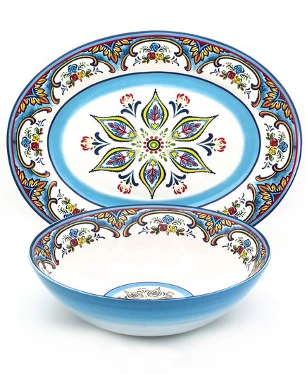 Сервировочный набор Euro Ceramica, 2 предмета, разноцветный