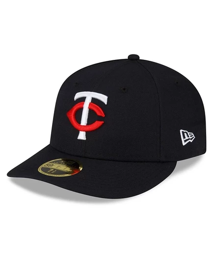Мужская бейсболка New Era 59FIFTY Twins низкопрофильная, синяя