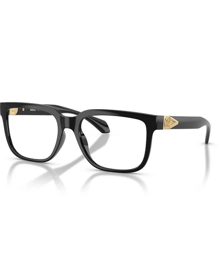 Мужские квадратные пластиковые очки Versace Man VE3377U черного цвета