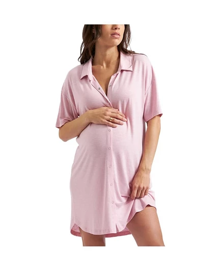 Ночная рубашка для беременных Ripe Maternity Dreamy в пыльно-розовом цвете - Удобная и стильная одежда для сна
