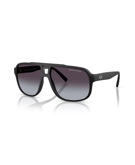 Мужские прямоугольные солнцезащитные очки Armani Exchange, AX4104S, черный