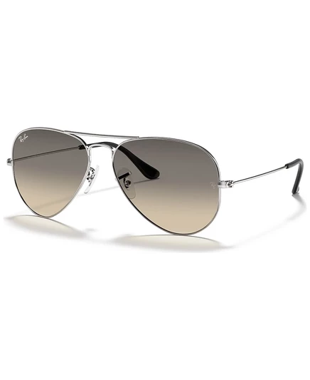 Унисекс солнцезащитные очки Ray-Ban RB3025 Aviator, серебристые
