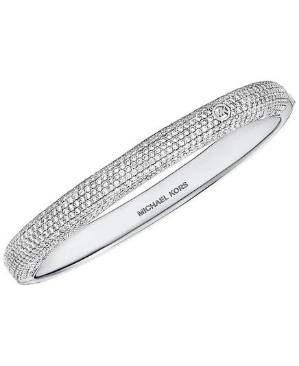 Жесткий браслет Michael Kors Soft Square, серебристый
