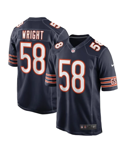 Мужская майка Nike Darnell Wright Navy Chicago Bears, выбранная в первом раунде драфта НФЛ 2023 года, синего цвета
