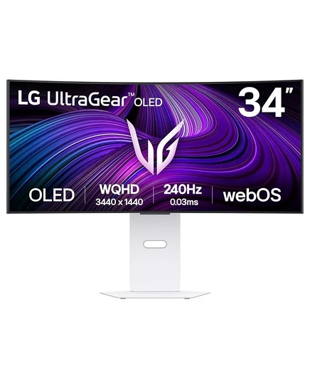 Монитор LG UltraGear 34GX90SA-W 34″ WQHD OLED 240Hz, черный