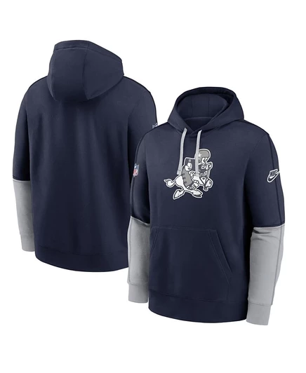 Мужское худи Nike Sideline Club Dallas Cowboys, темно-синее