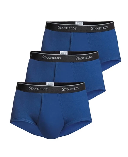 Мужские слипы Stanfield's 3 шт. из хлопка, синие