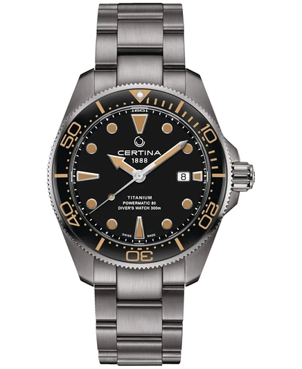 Мужские часы Certina DS Action Automatic, 43 мм, черные