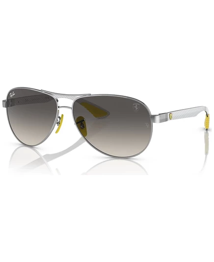 Мужские очки Ray Ban RB8331M пилот, серебристые